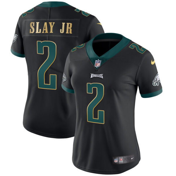 Women's Eagles Gold Trim Vapor Player Jersey - All Stitched - Image 17