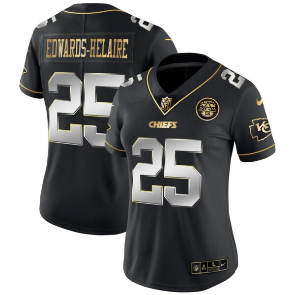 Women's Chiefs White Gold & Black Gold - All Stitched - Image 7