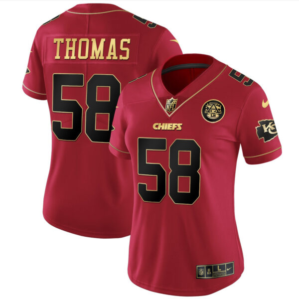Women's Chiefs White Gold & Black Gold - All Stitched - Image 45