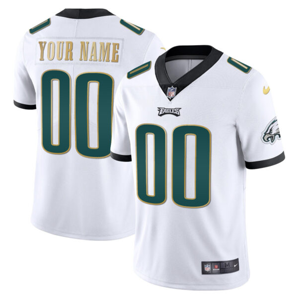 Eagles Gold & Split Custom Name and Number - All Stitched - Image 13