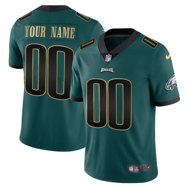 Eagles Gold & Split Custom Name and Number - All Stitched - Image 11