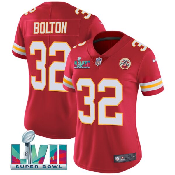 Women's Chiefs Super Bowl LVII Red Gold Vapor Jersey - All Stitched - Image 43