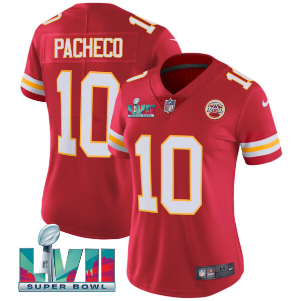 Women's Chiefs Super Bowl LVII Red Gold Vapor Jersey - All Stitched - Image 46