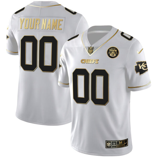 Chiefs Custom Name & Number Jersey - All Stitched - Image 2
