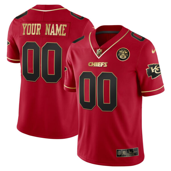 Chiefs Custom Name & Number Jersey - All Stitched - Image 8