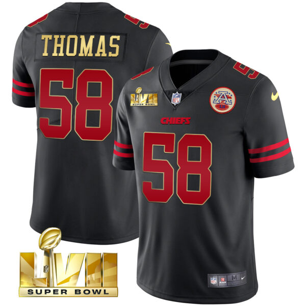 Men's Chiefs Super Bowl LVII Gold Trim Vapor Jersey - All Stitched - Image 5