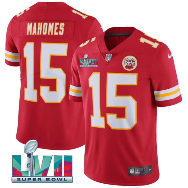 Men's Chiefs Super Bowl LVII Red Gold Vapor Jersey - All Stitched - Image 41