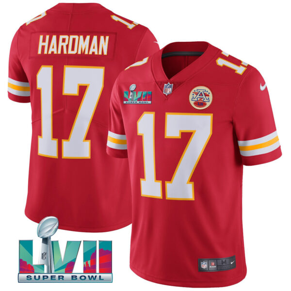 Men's Chiefs Super Bowl LVII Red Gold Vapor Jersey - All Stitched - Image 44