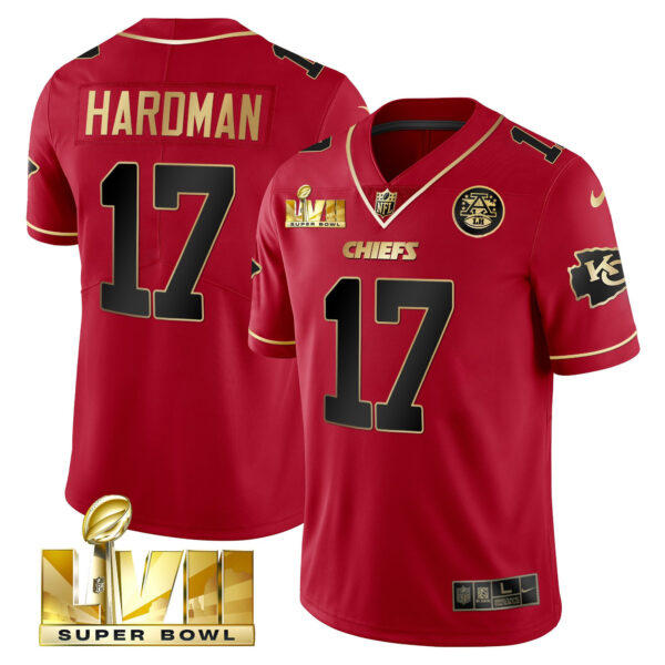 Men's Chiefs Super Bowl LVII Red Gold Vapor Jersey - All Stitched - Image 12