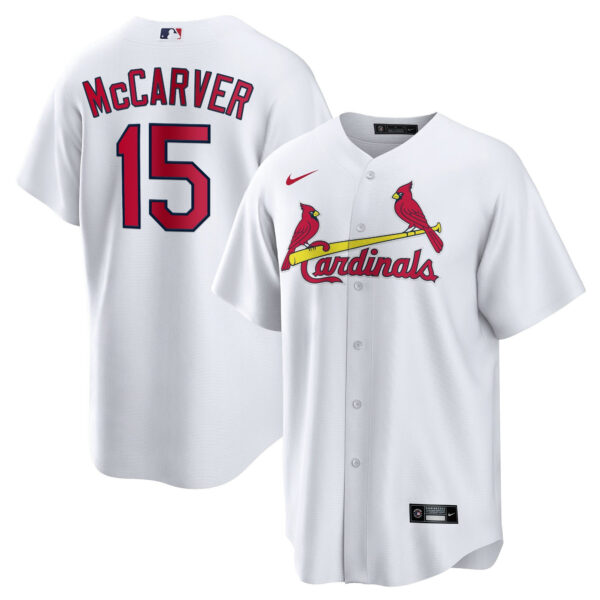St. Louis Cardinals Tim McCarver Cool Base Jersey - All Stitched - Image 3