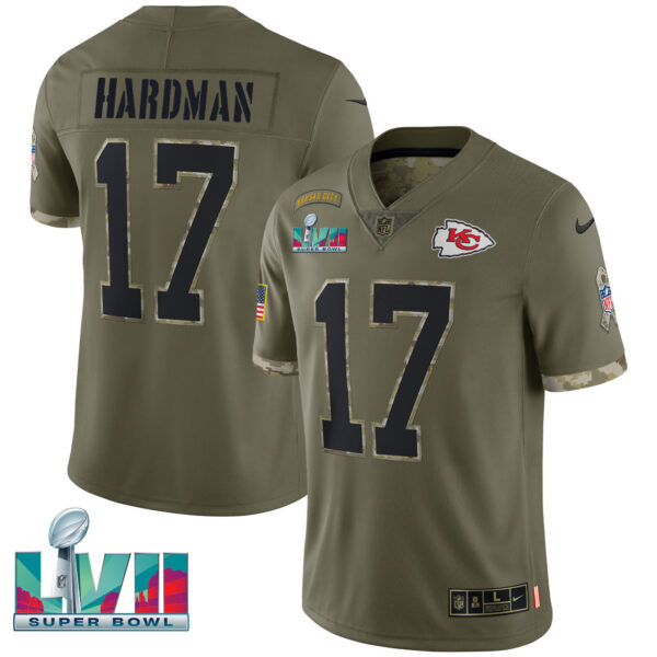 Chiefs Super Bowl LVII Salute To Service Player Jersey - All Stitched - Image 4