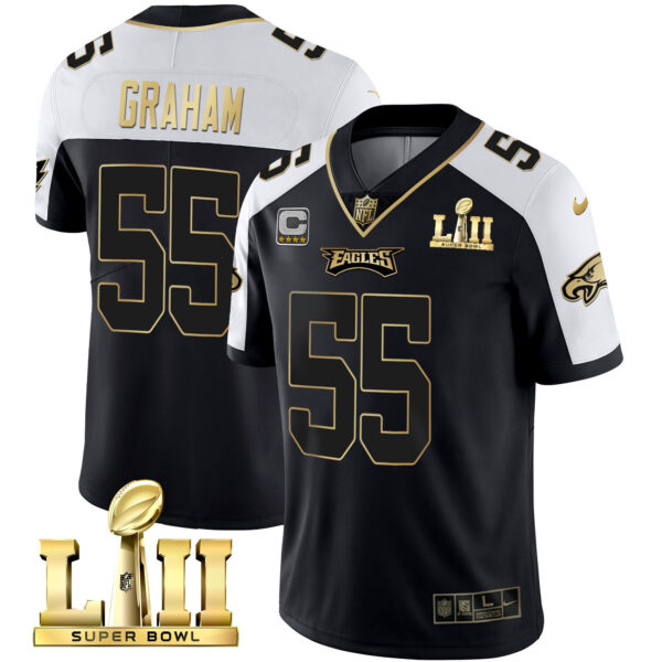Eagles Super Bowl LII Patch Vapor Jersey - All Stitched - Image 39
