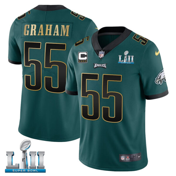 Eagles Super Bowl LII Patch Vapor Jersey - All Stitched - Image 3