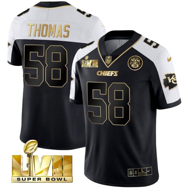 Men's Chiefs Super Bowl LVII Alternate Gold Vapor Jersey - All Stitched - Image 21