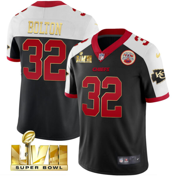 Men's Chiefs Super Bowl LVII Alternate Gold Vapor Jersey - All Stitched - Image 3