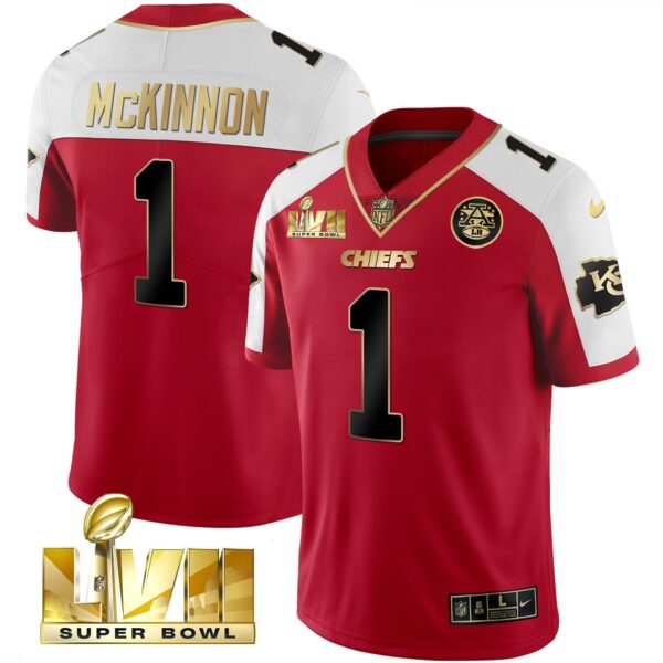Men's Chiefs Super Bowl LVII Alternate Gold Vapor Jersey - All Stitched - Image 16