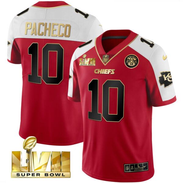 Men's Chiefs Super Bowl LVII Alternate Gold Vapor Jersey - All Stitched - Image 14