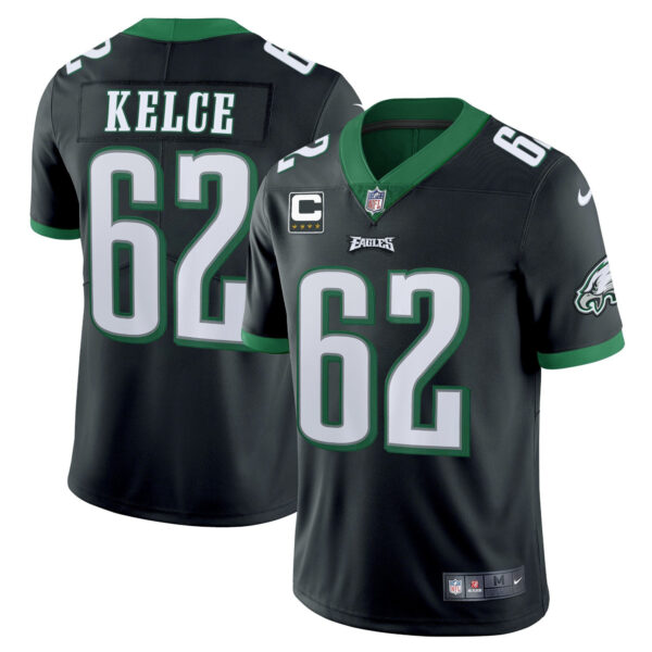 Men's Eagles Kelly Green Limited Jersey - All Stitched - Image 25