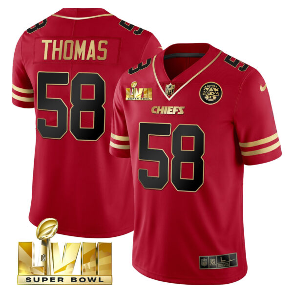Men's Chiefs Super Bowl LVII Vapor Player Jersey - All Stitched - Image 40