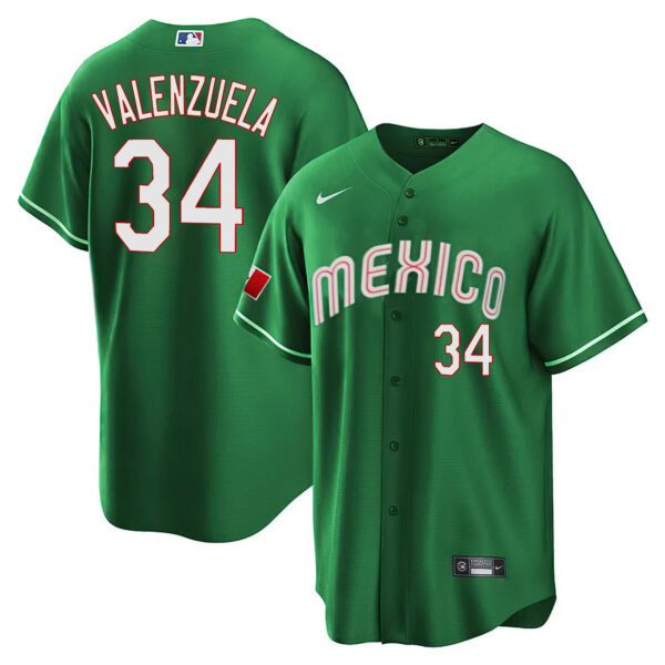 Men's Dodgers Mexico World Series Patch Jersey - All Stitched - Image 3