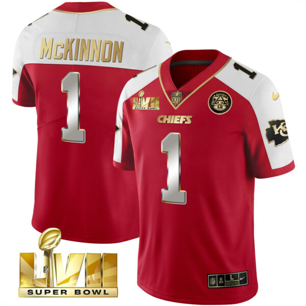 Men's Chiefs Super Bowl LVII Gold Vapor Limited Jersey - All Stitched - Image 30