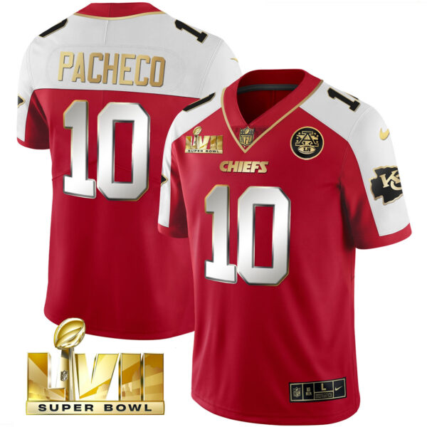 Men's Chiefs Super Bowl LVII Gold Vapor Limited Jersey - All Stitched - Image 29