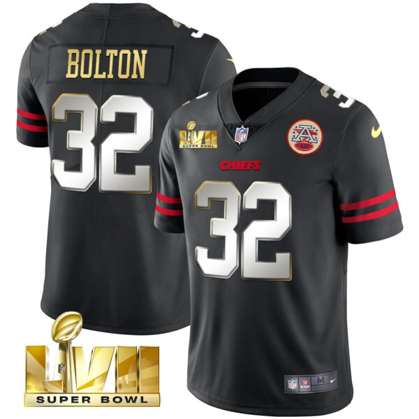 Men's Chiefs Super Bowl LVII Gold Vapor Limited Jersey - All Stitched - Image 21