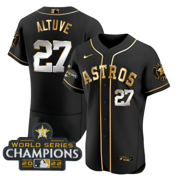 Women's Houston Astros 2022 World Series Champions Player Jersey - All Stitched - Image 7