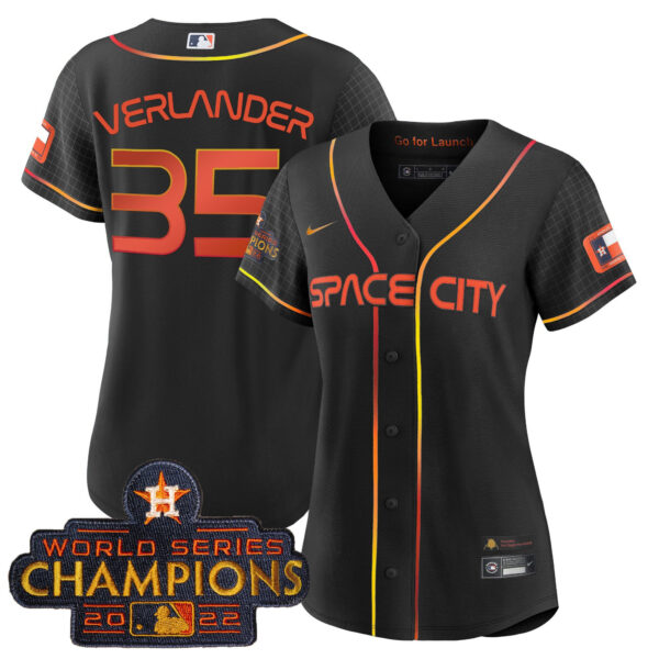Women's Astros 2023 Space City Champions Jersey – All Stitched - Image 13