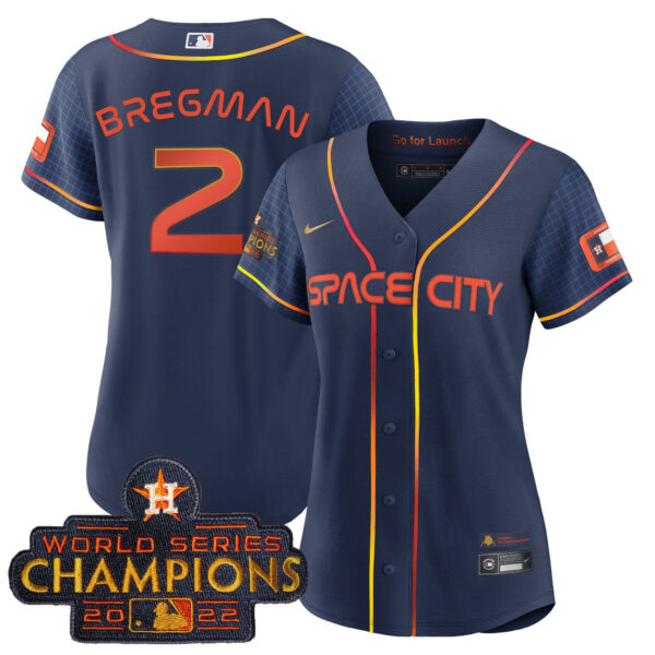 Women's Astros 2023 Space City Champions Jersey – All Stitched - Image 26