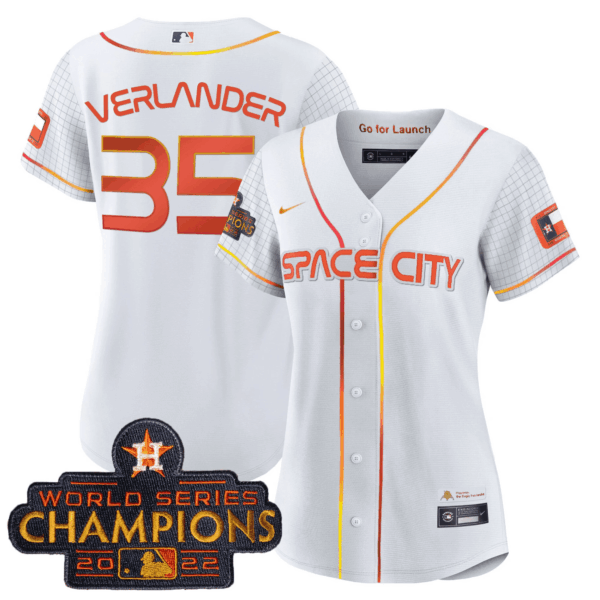 Women's Astros 2023 Space City Champions Jersey – All Stitched - Image 5