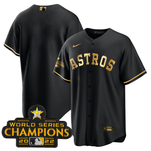 Men's Astros 2023 Gold Cool Base Collection Jersey – All Stitched - Image 16