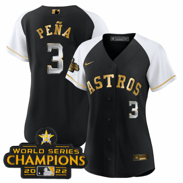 Women's Astros 2023 Gold Rush Collection Jersey – All Stitched - Image 33