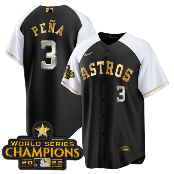 Men's Astros 2023 Gold Cool Base Collection Jersey – All Stitched - Image 33