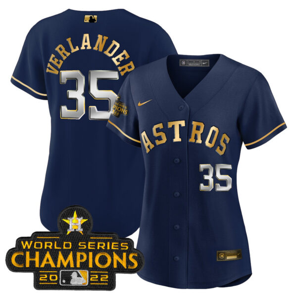 Women's Astros 2023 Gold Rush Collection Jersey – All Stitched - Image 29