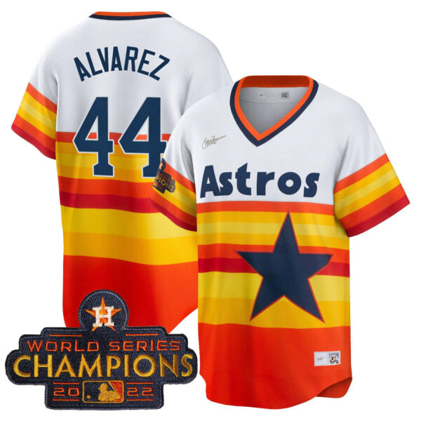 Men's Astros 2023 Gold Cool Base Collection Jersey – All Stitched - Image 44
