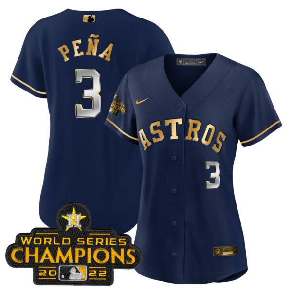 Women's Astros 2023 Gold Rush Collection Jersey – All Stitched - Image 25