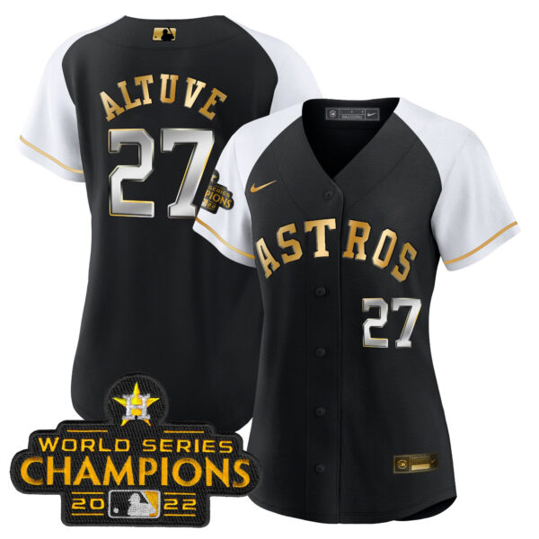 Women's Astros 2023 Gold Rush Collection Jersey – All Stitched - Image 35