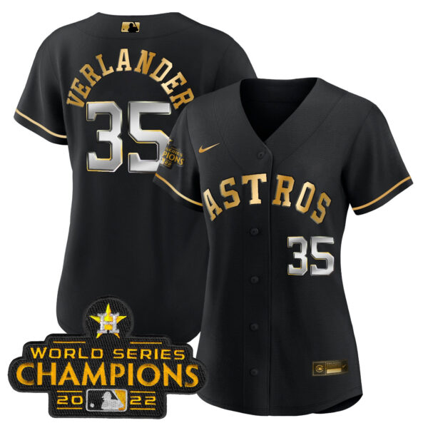 Women's Astros 2023 Gold Rush Collection Jersey – All Stitched - Image 13