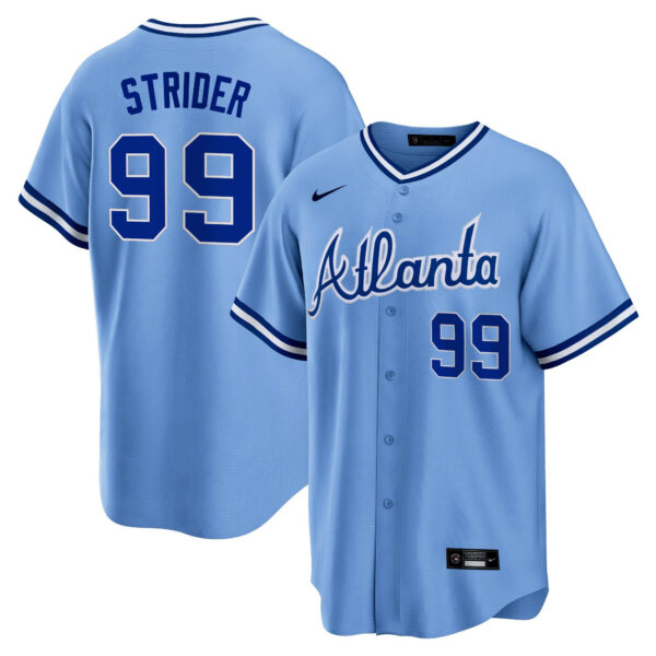 Men's Atlanta Braves Throwback 1974 - 1982 Cool Base Jersey - All Stitched - Image 29