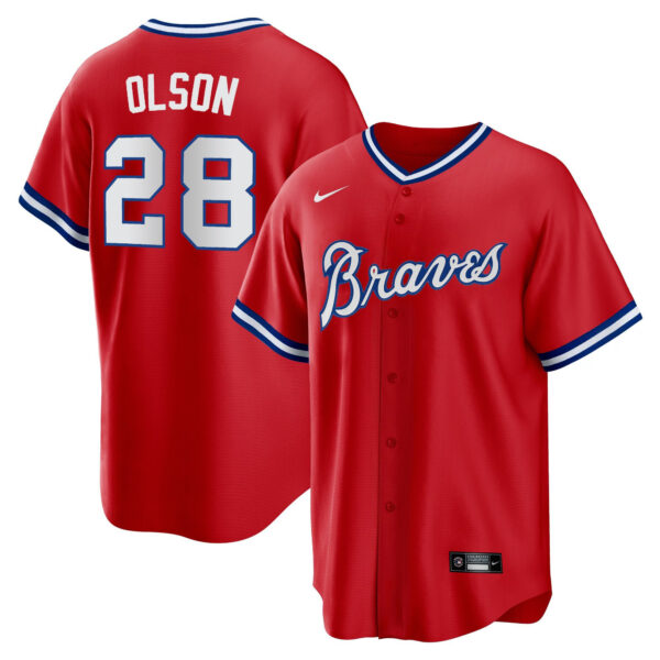 Men's Atlanta Braves Throwback 1974 - 1982 Cool Base Jersey - All Stitched - Image 15