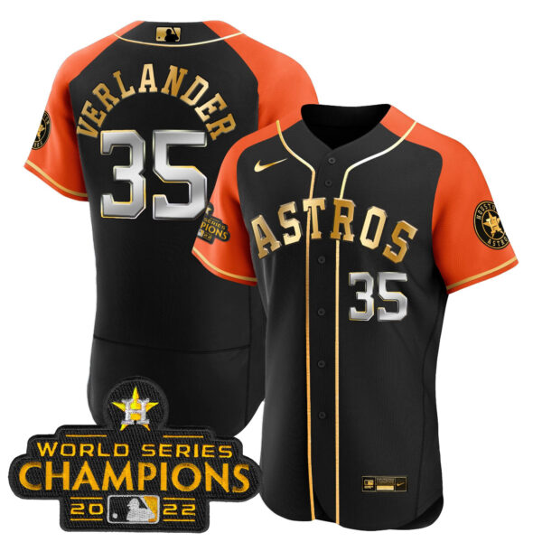 Men's Astros 2023 Gold Alternate Flex Base V2 Jersey – All Stitched - Image 21