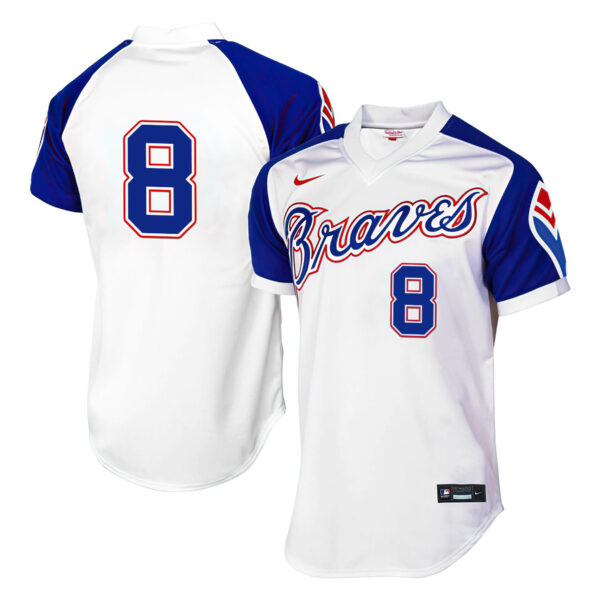 Men's Atlanta Braves 1974 Throwback Jersey - All Stitched - Image 7