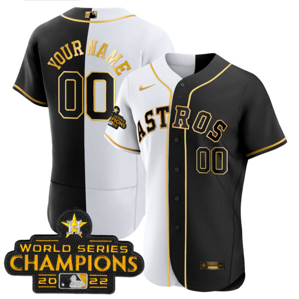 Astros 2023 Gold Rush Collection Custom Jersey – All Stitched - Image 18