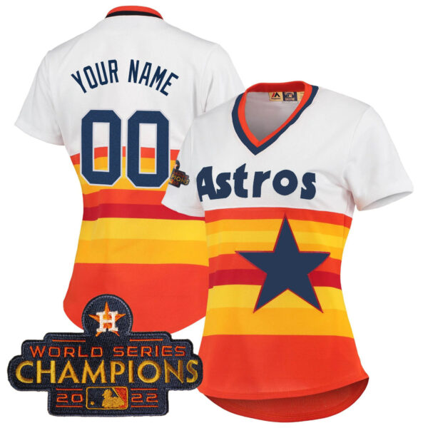 Astros 2023 Gold Rush Collection Custom Jersey – All Stitched - Image 17