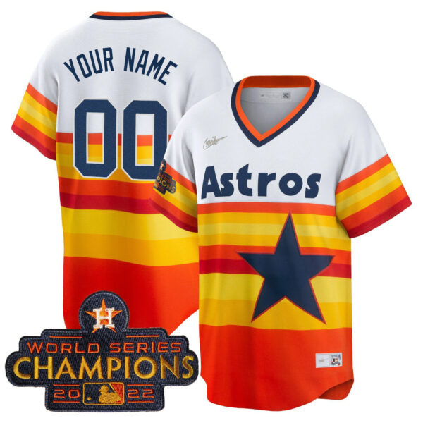 Astros 2023 Gold Rush Collection Custom Jersey – All Stitched - Image 16
