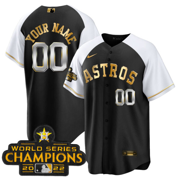 Astros 2023 Gold Rush Collection Custom Jersey – All Stitched - Image 14