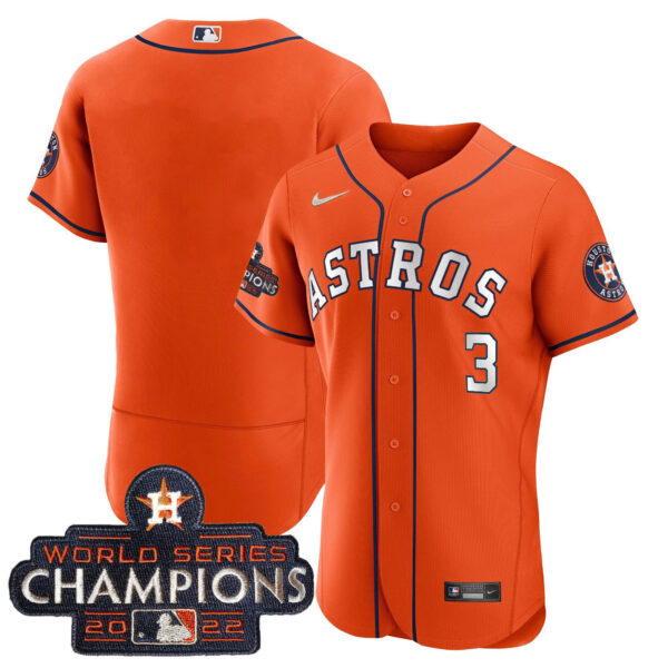 Astros 2023 Champions Orange White Jersey - All Stitched - Image 4