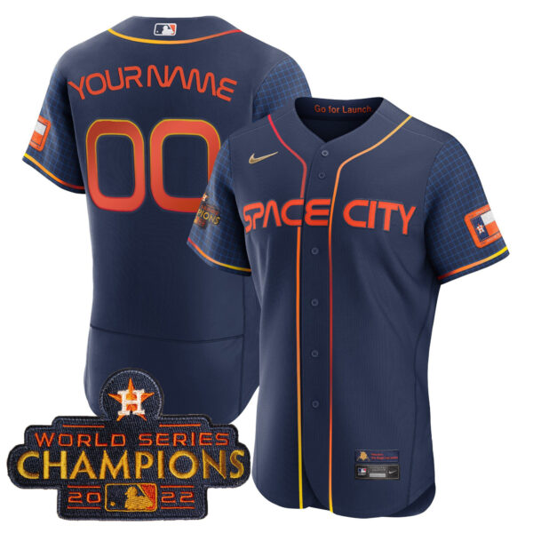Astros 2023 Space City Champions Custom Jersey – All Stitched - Image 7