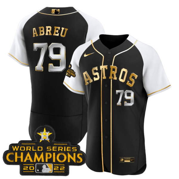 Men's Astros 2023 Gold Flex Base Collection Jersey – All Stitched - Image 48